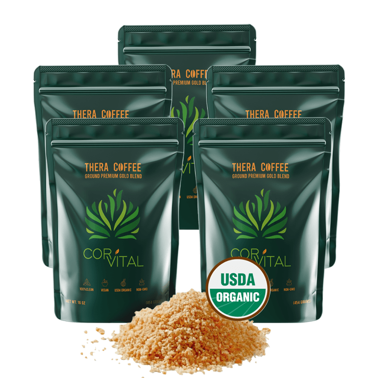 Organic Coffee Enema Ground Premium Gold Blend 5 LB Corvitalhealth